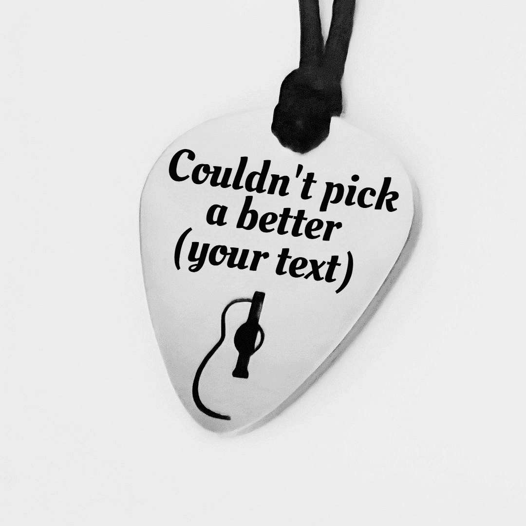 Guitar Pick – Custom Engraved - your text